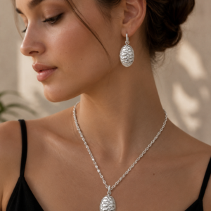 earrings and pendant set